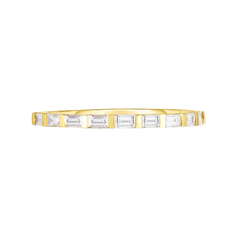 Emma Baguette Row Ring