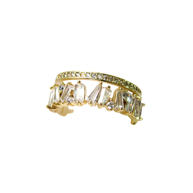 Lucia Double Band Gold Ring