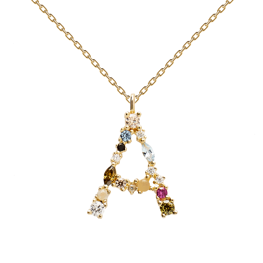 Capri Gold Initial Necklace
