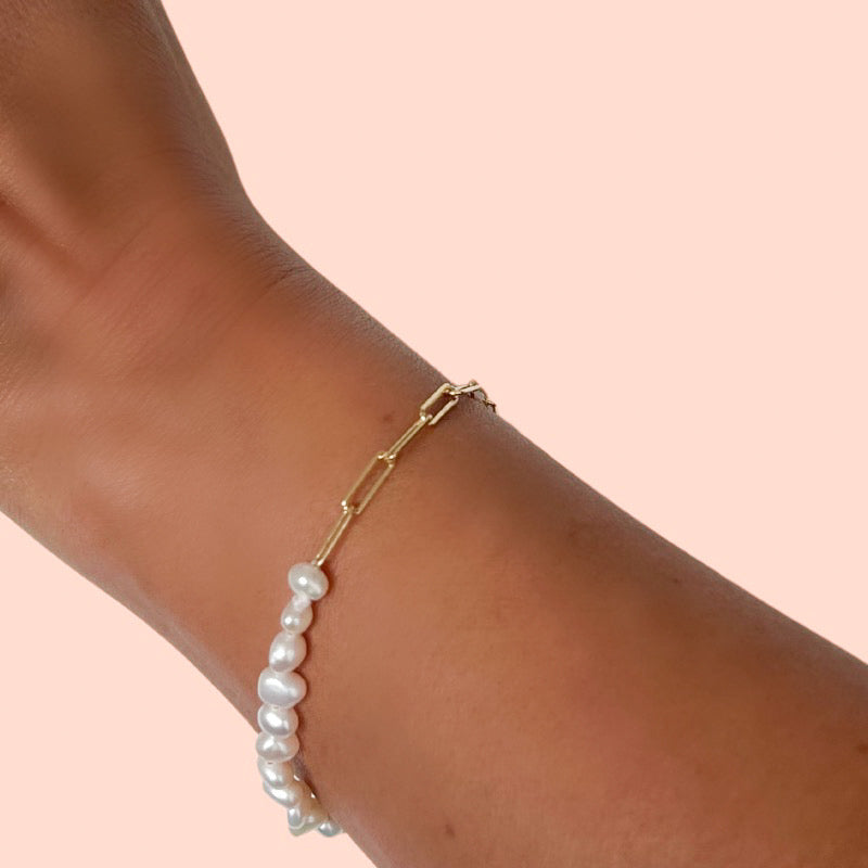 Sofia Pearl Chain Bracelet