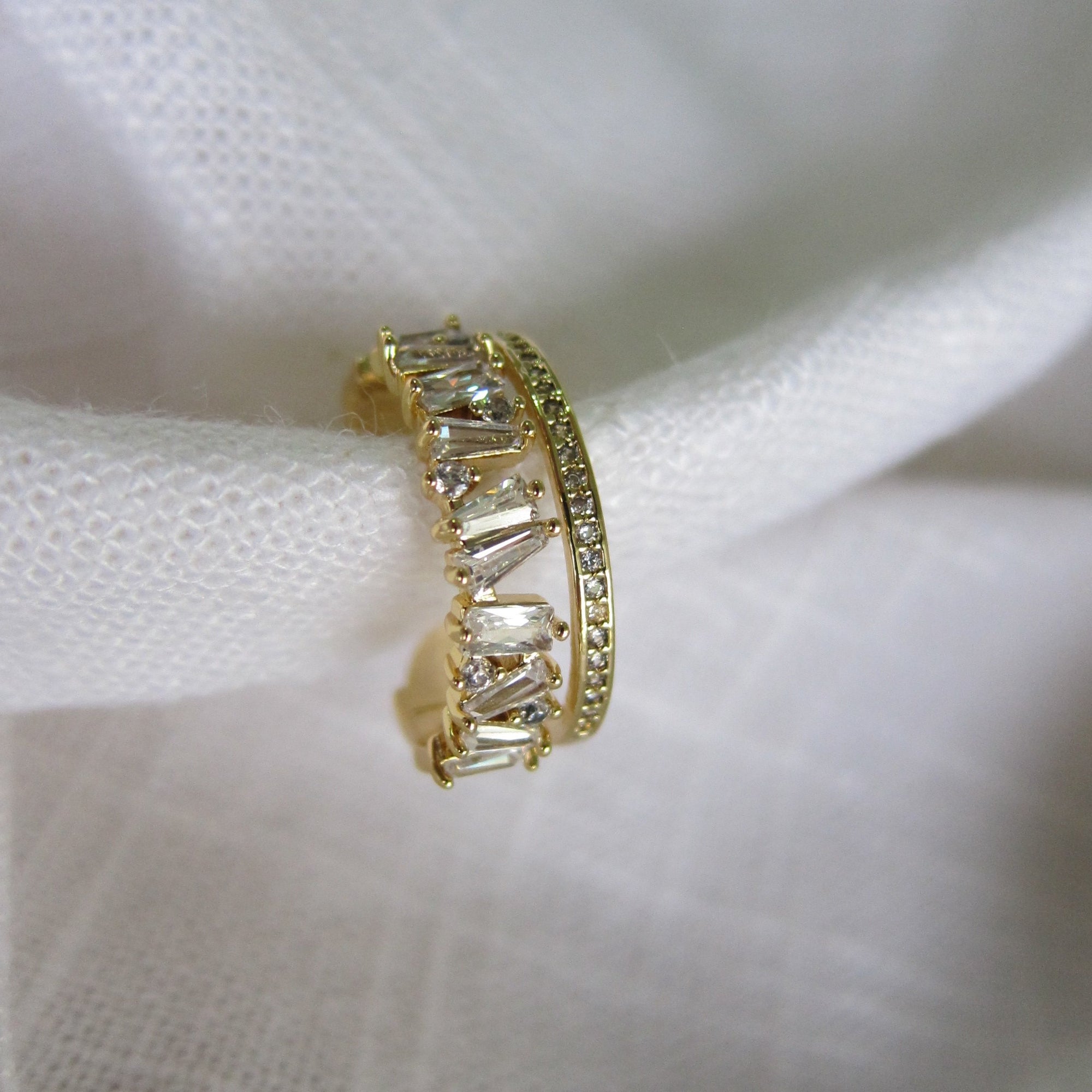 Lucia Double Band Gold Ring