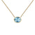 Leticia Blue Charm Necklace
